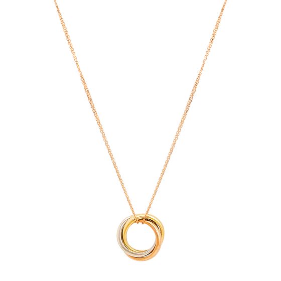 Silver necklace without stones