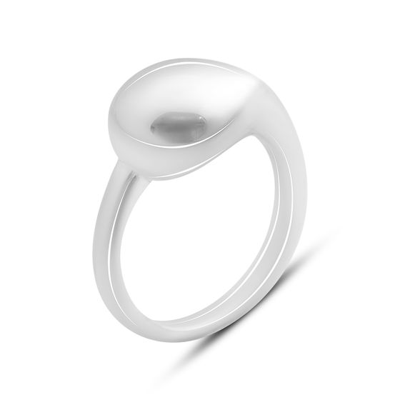 Silver ring without stones
