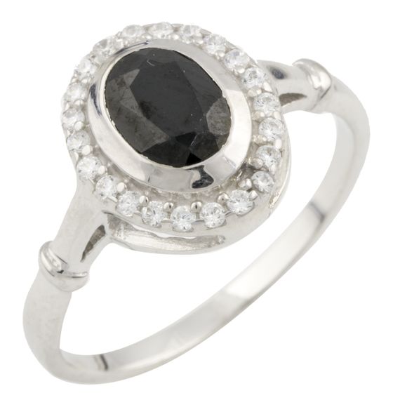 Срібна каблучка із сапфіром 1.29ct