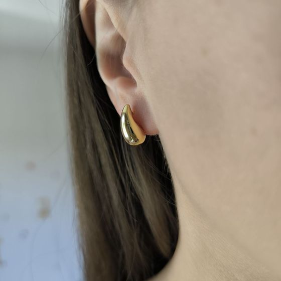Silver earrings without stones