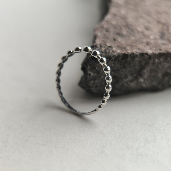 Silver ring without stones