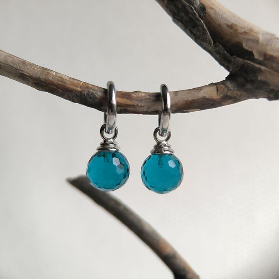 Silver Earrings with Fianites