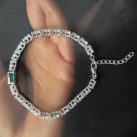 Silver bracelet with agate 9.408ct