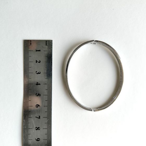 Silver bracelet with phianites