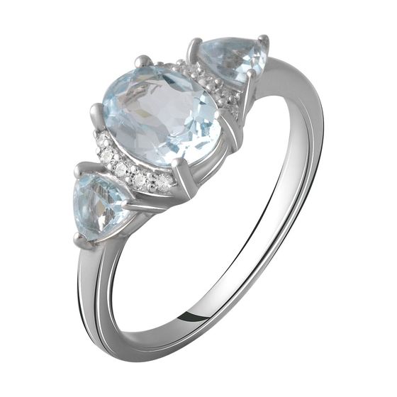 Серебряное кольцо с топазом 2.194ct