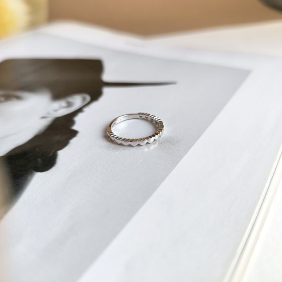 Silver ring without stones