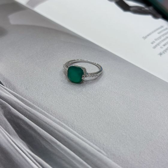Серебряное кольцо с агатом 2.965ct