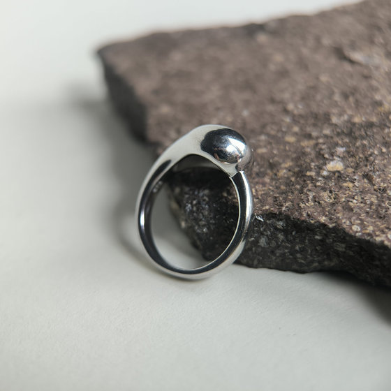 Silver ring without stones