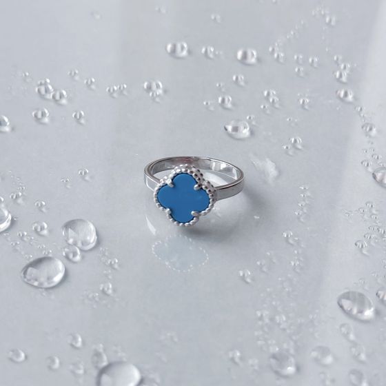 Silver ring with turquoise