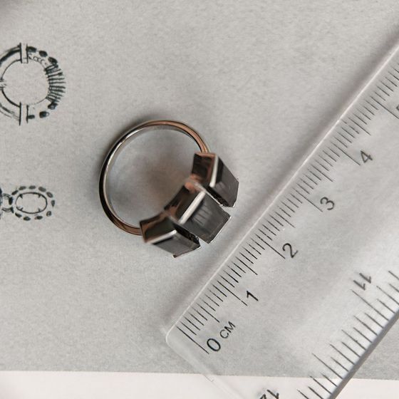 Silver ring with rauchtopaz (smoky quartz) 7.201ct