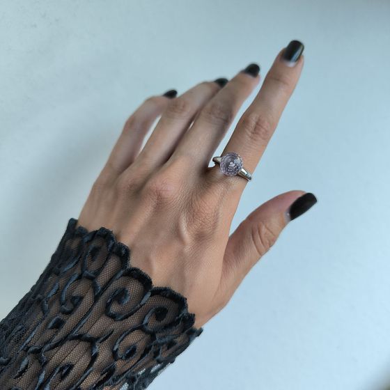 Silver Ring with Fianites