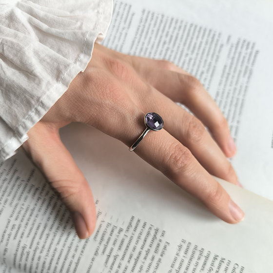 Серебряное кольцо с фианитами