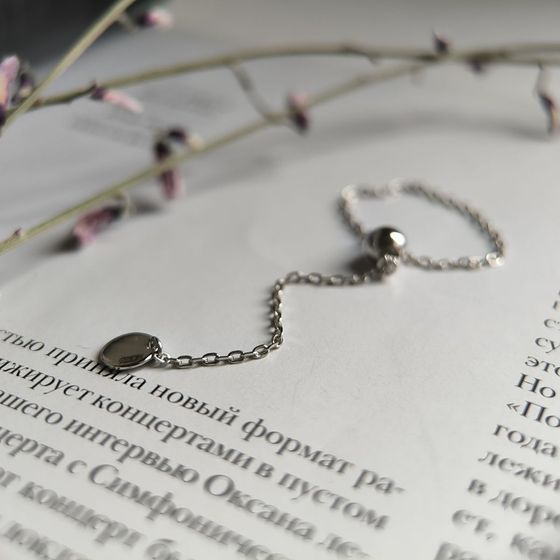 Silver ring without stones