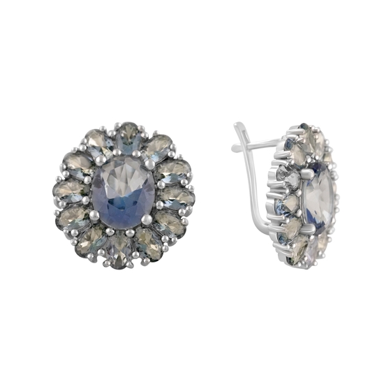 Silver earrings with mystic topaz 13.8ct