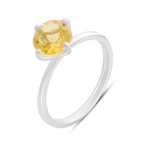Серебряное кольцо с цитрином nano 1.498ct