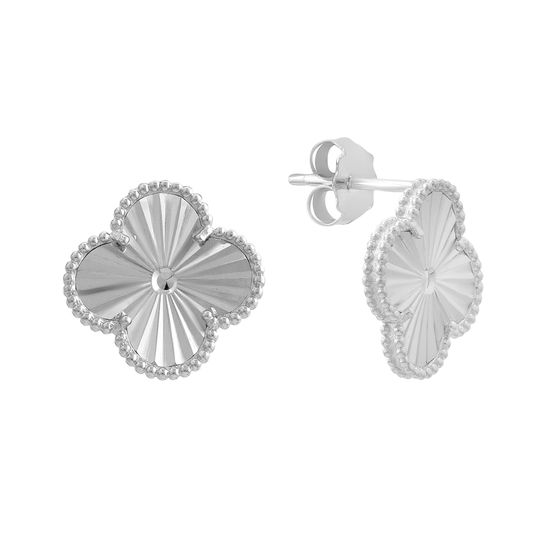 Silver earrings without stones