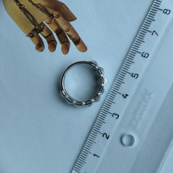 Silver ring without stones