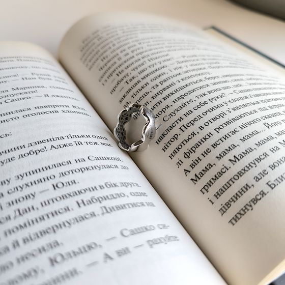 Silver ring without stones