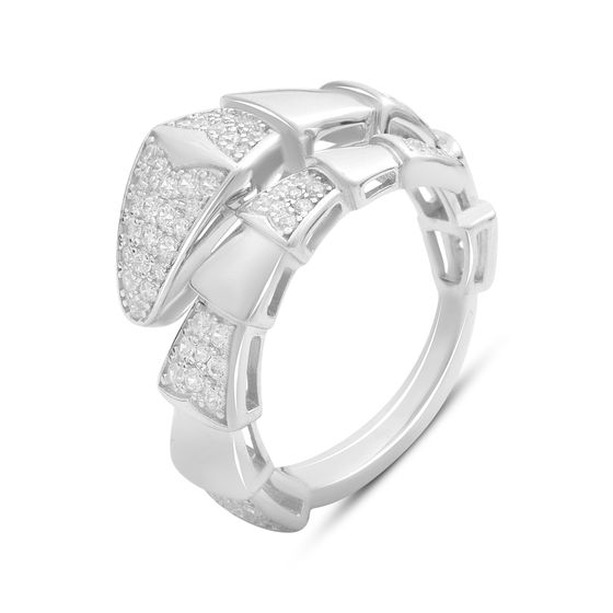 Silver Ring with Fianites