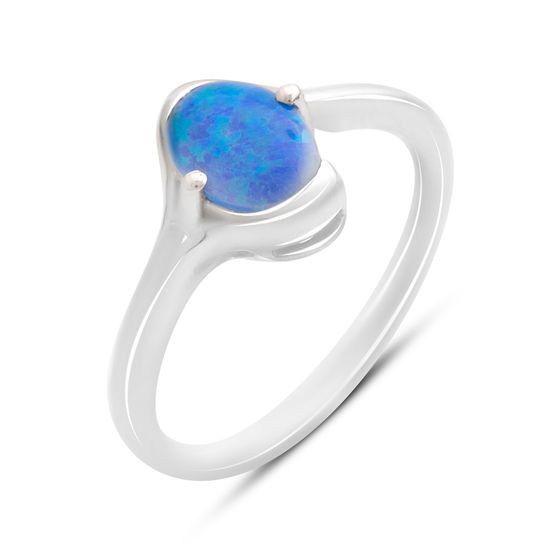 Срібна каблучка з опалом 0.467ct